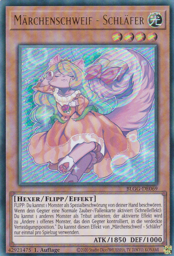 Märchenschweif - Schläfer - BLGG-DE069 - Ultra Rare - Deutsch - 1. Auflage - Battles of Legend: Glorious Gallery - Yu-Gi-Oh!