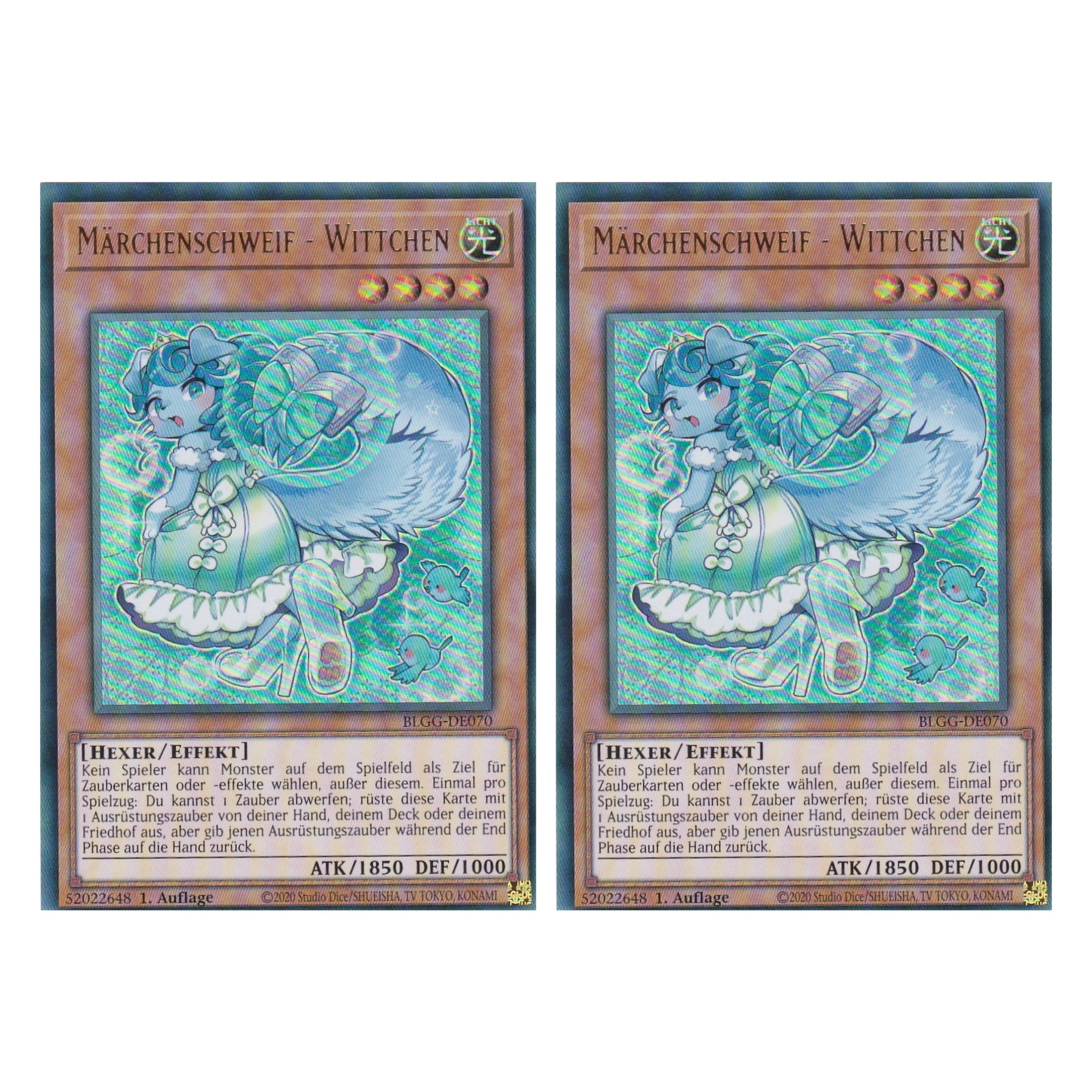 Märchenschweif - Wittchen - BLGG-DE070 - Ultra Rare - Deutsch - 1. Auflage  - Battles of Legend: Glorious Gallery - Yu-Gi-Oh! - Duo Set (2 Stück)