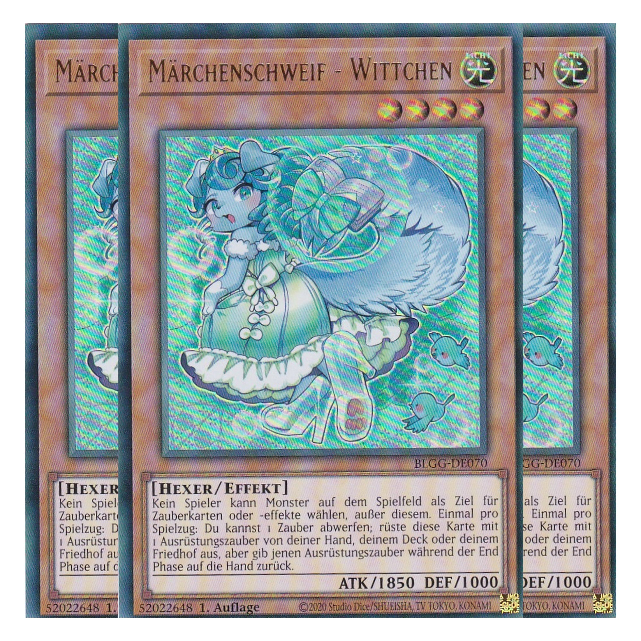 Märchenschweif - Wittchen - BLGG-DE070 - Ultra Rare - Deutsch - 1. Auflage  - Battles of Legend: Glorious Gallery - Yu-Gi-Oh! - Playset (3 Kopien)