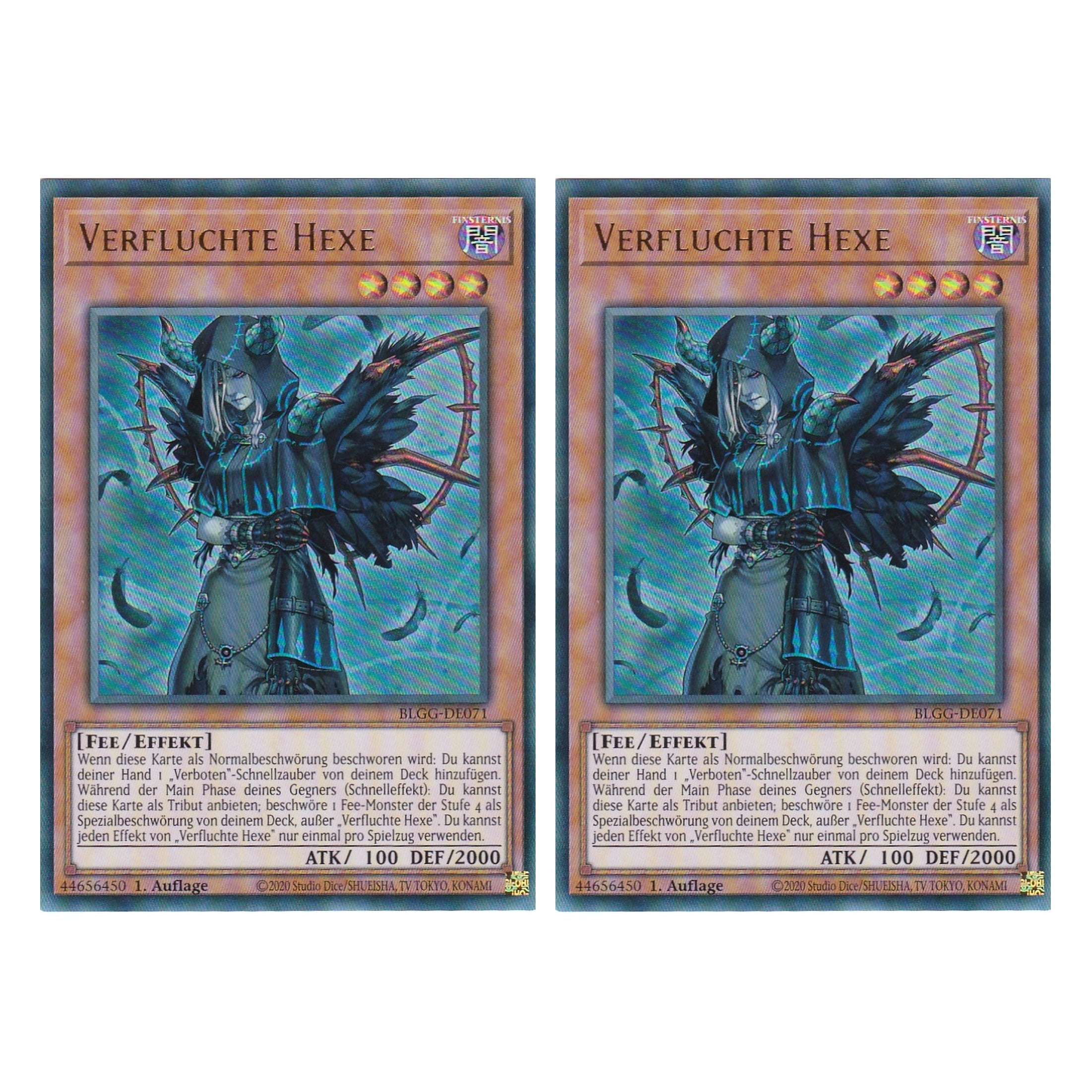 Verfluchte Hexe - BLGG-DE071 - Ultra Rare - Deutsch - 1. Auflage  - Battles of Legend: Glorious Gallery - Yu-Gi-Oh! - Duo Set (2 Stück)