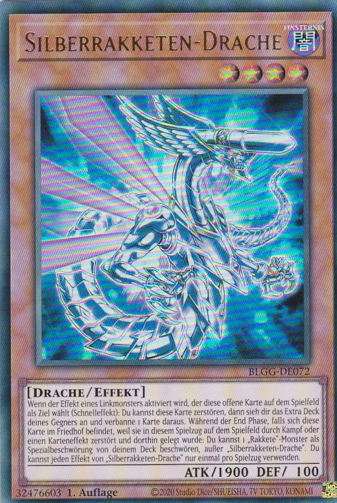 Silberrakketen-Drache - BLGG-DE072 - Ultra Rare - Deutsch - 1. Auflage - Battles of Legend: Glorious Gallery - Yu-Gi-Oh!