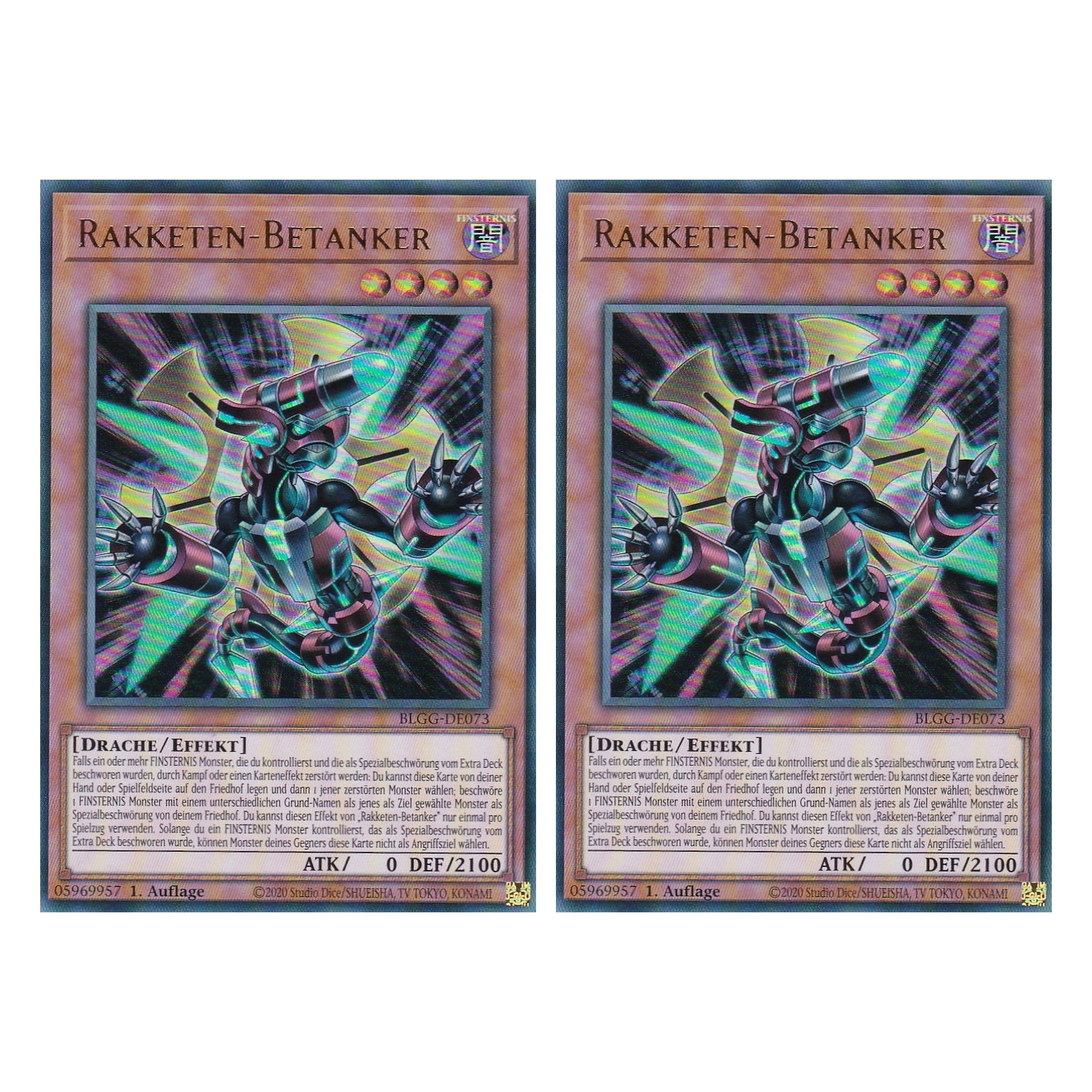 Rakketen-Betanker - BLGG-DE073 - Ultra Rare - Deutsch - 1. Auflage  - Battles of Legend: Glorious Gallery - Yu-Gi-Oh! - Duo Set (2 Stück)