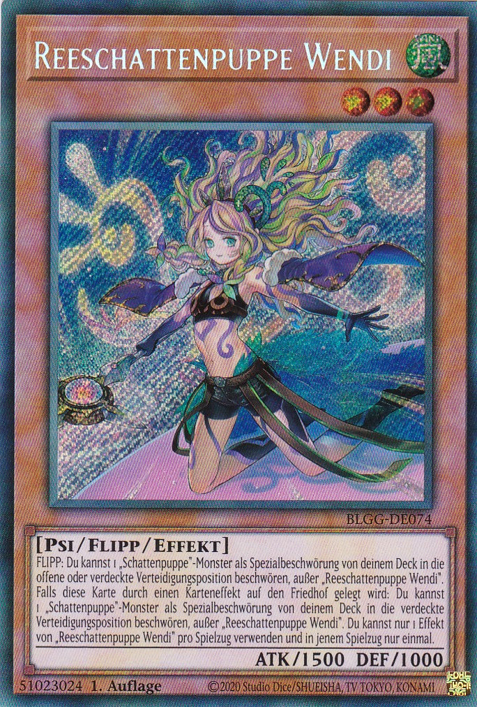 Reeschattenpuppe Wendi - BLGG-DE074 - Secret Rare - Deutsch - 1. Auflage - Battles of Legend: Glorious Gallery - Yu-Gi-Oh!