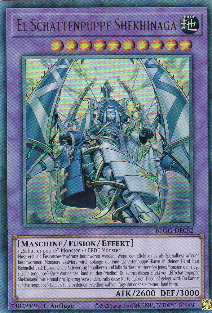 El Schattenpuppe Shekhinaga - BLGG-DE082 - Ultra Rare - Deutsch - 1. Auflage - Battles of Legend: Glorious Gallery - Yu-Gi-Oh!