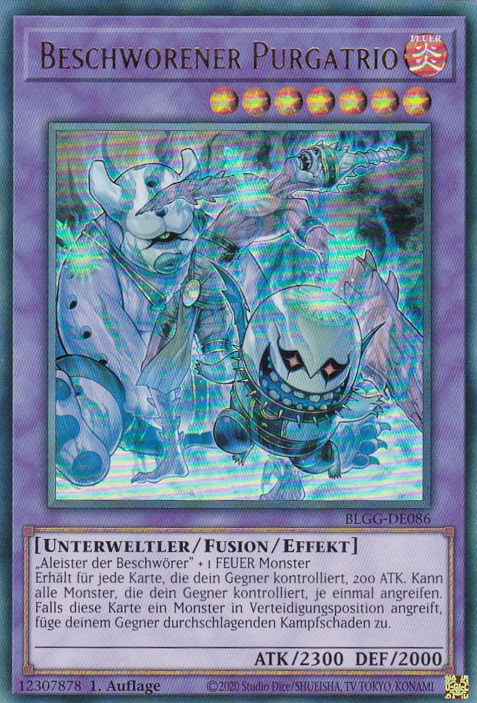 Beschworener Purgatrio - BLGG-DE086 - Ultra Rare - Deutsch - 1. Auflage - Battles of Legend: Glorious Gallery - Yu-Gi-Oh!