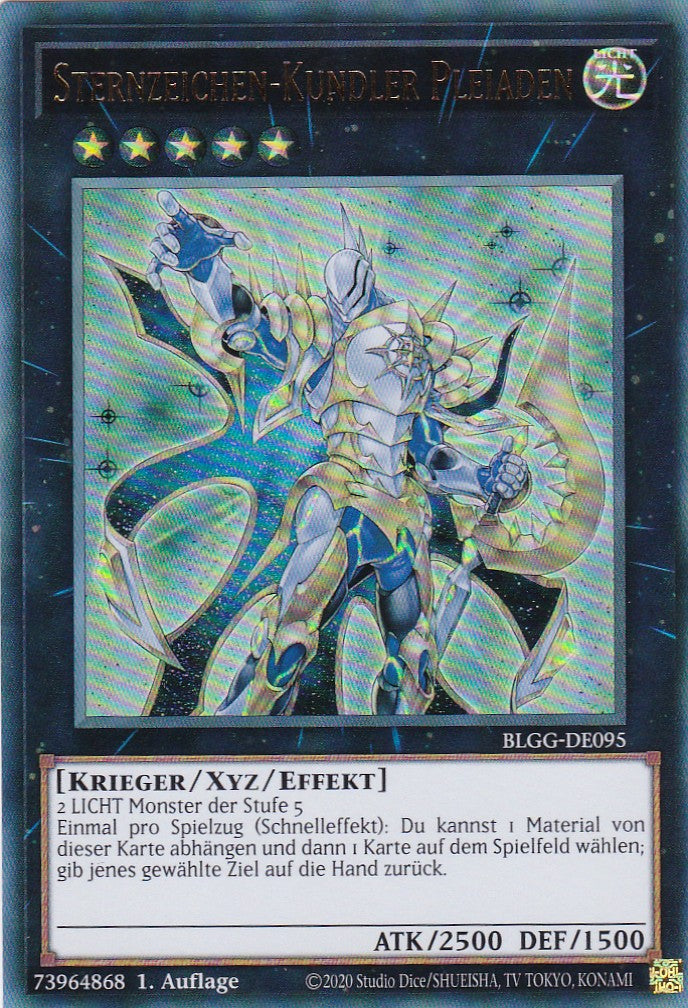 Sternzeichen-Kundler Pleiaden - BLGG-DE095 - Ultra Rare - Deutsch - 1. Auflage - Battles of Legend: Glorious Gallery - Yu-Gi-Oh!