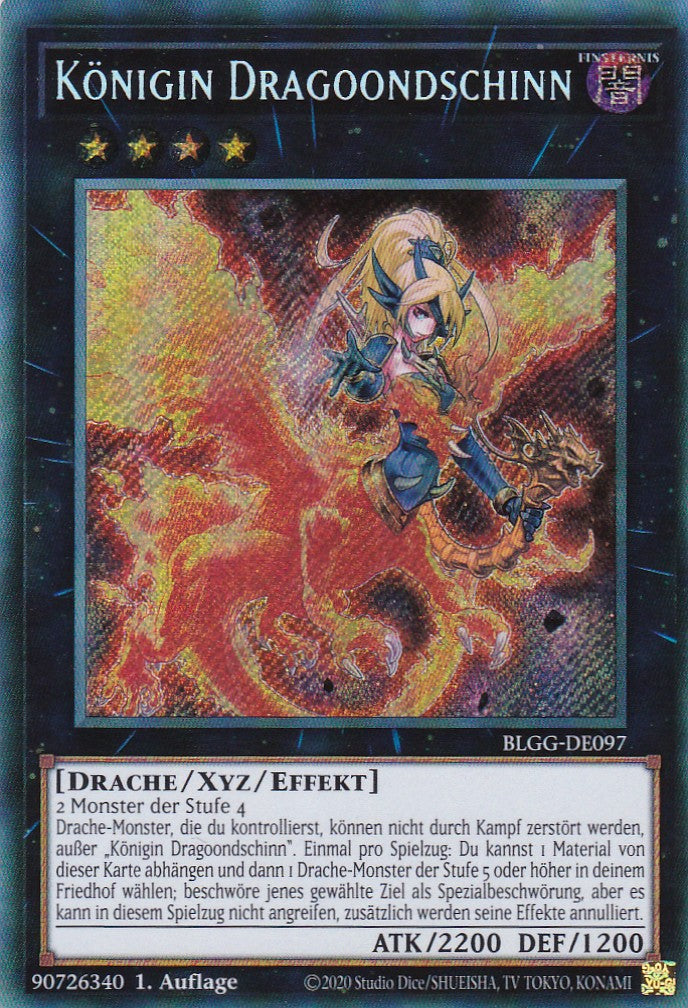 Königin Dragoondschinn - BLGG-DE097 - Secret Rare - Deutsch - 1. Auflage - Battles of Legend: Glorious Gallery - Yu-Gi-Oh!