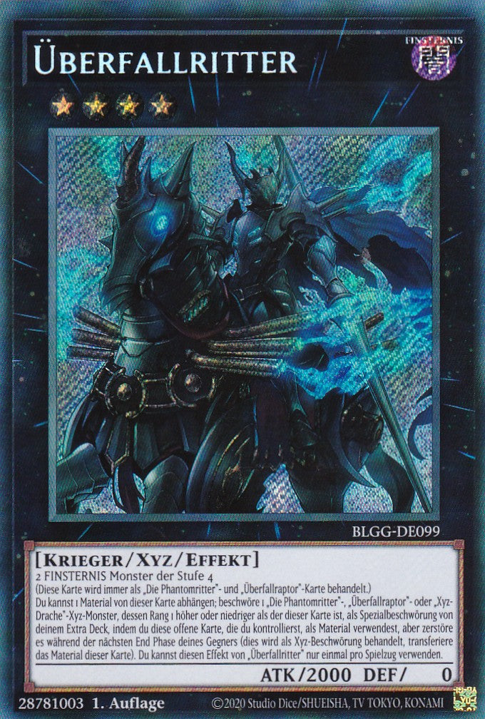 Überfallritter - BLGG-DE099 - Secret Rare - Deutsch - 1. Auflage - Battles of Legend: Glorious Gallery - Yu-Gi-Oh!