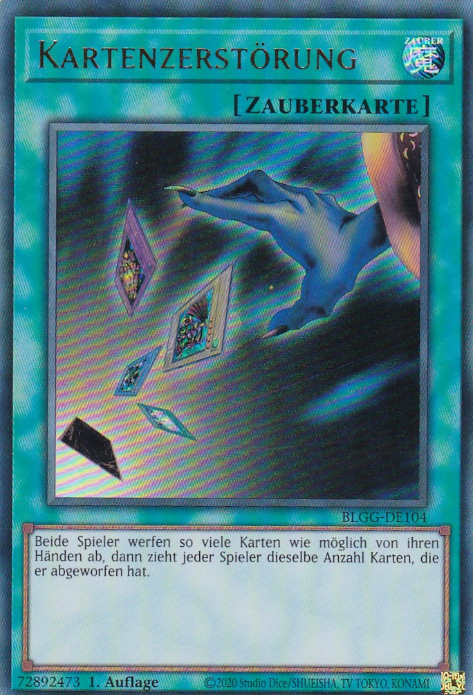Kartenzerstörung - BLGG-DE104 - Ultra Rare - Deutsch - 1. Auflage - Battles of Legend: Glorious Gallery - Yu-Gi-Oh!