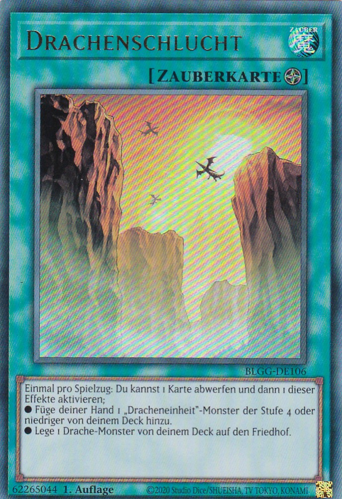 Drachenschlucht - BLGG-DE106 - Ultra Rare - Deutsch - 1. Auflage - Battles of Legend: Glorious Gallery - Yu-Gi-Oh!