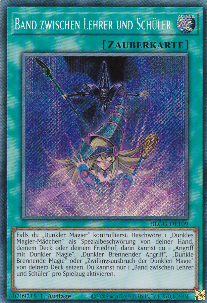 Band zwischen Lehrer und Schüler - BLGG-DE109 - Secret Rare - Deutsch - 1. Auflage - Battles of Legend: Glorious Gallery - Yu-Gi-Oh!