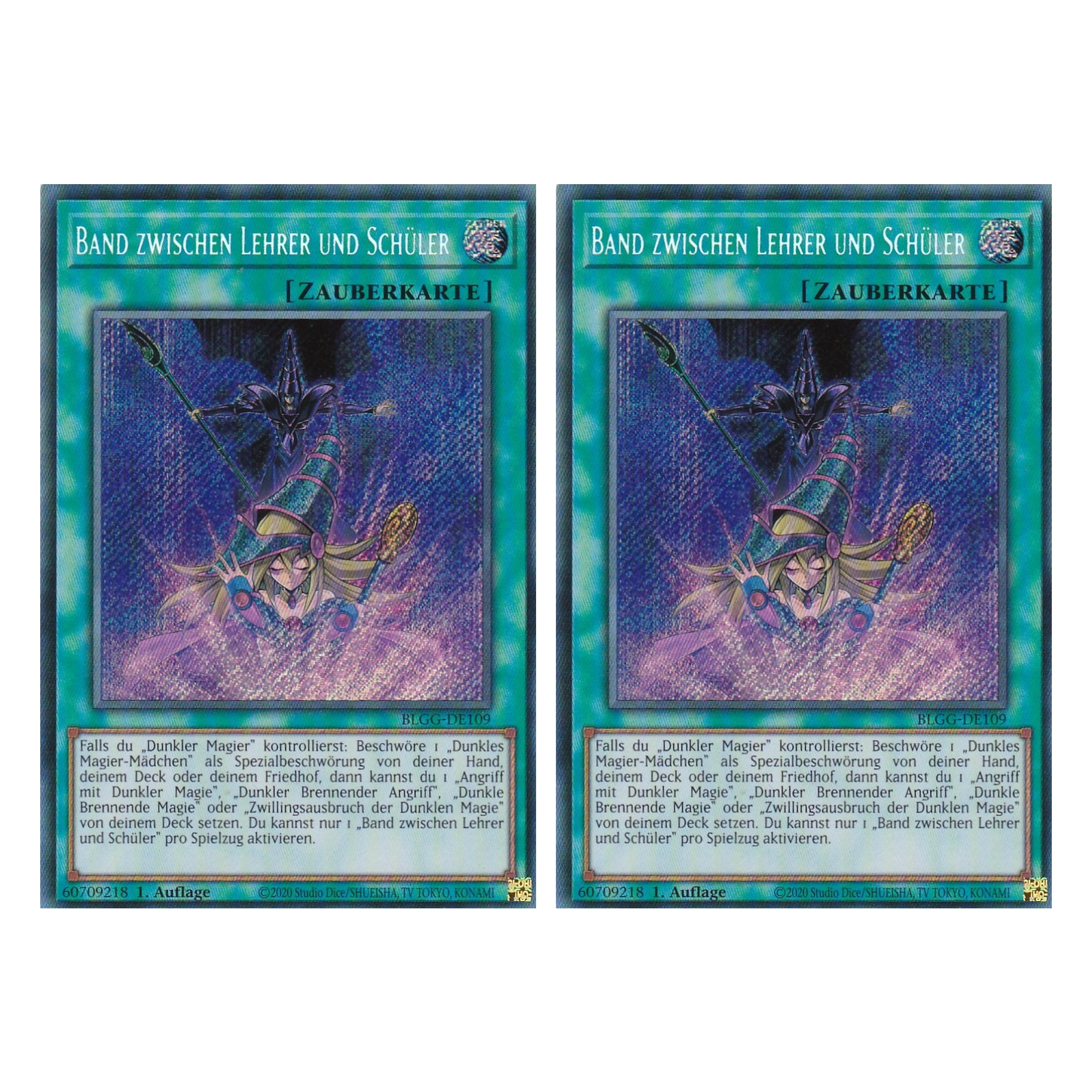 Band zwischen Lehrer und Schüler - BLGG-DE109 - Secret Rare - Deutsch - 1. Auflage  - Battles of Legend: Glorious Gallery - Yu-Gi-Oh! - Duo Set (2 Stück)