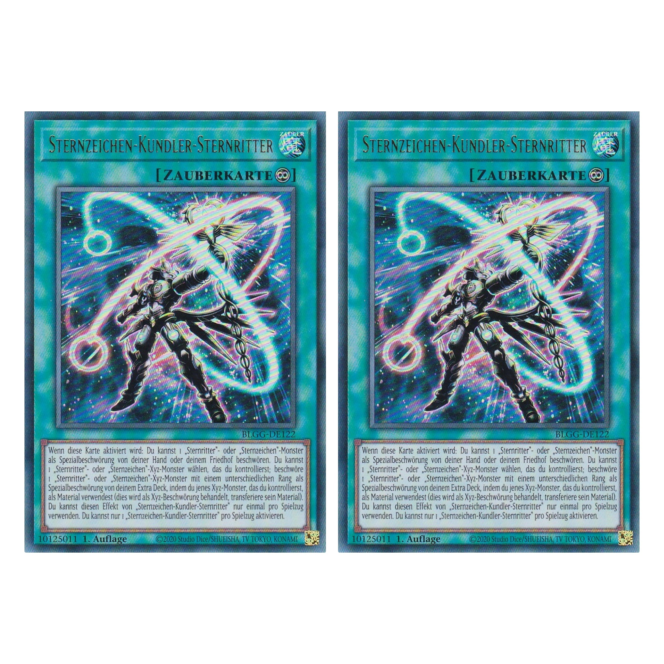 Sternzeichen-Kundler-Sternritter - BLGG-DE122 - Ultra Rare - Deutsch - 1. Auflage  - Battles of Legend: Glorious Gallery - Yu-Gi-Oh! - Duo Set (2 Stück)