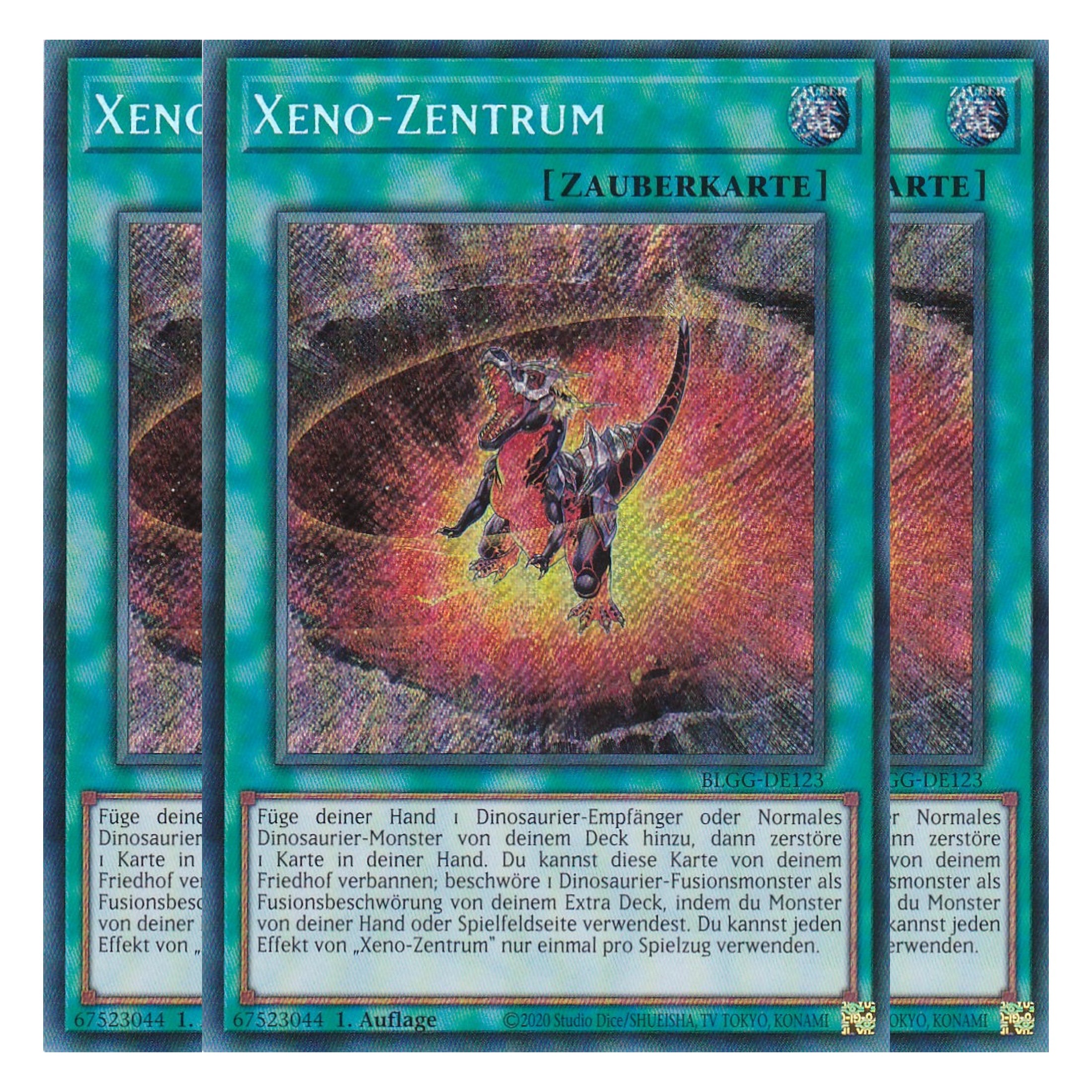 Xeno-Zentrum - BLGG-DE123 - Secret Rare - Deutsch - 1. Auflage  - Battles of Legend: Glorious Gallery - Yu-Gi-Oh! - Playset (3 Kopien)