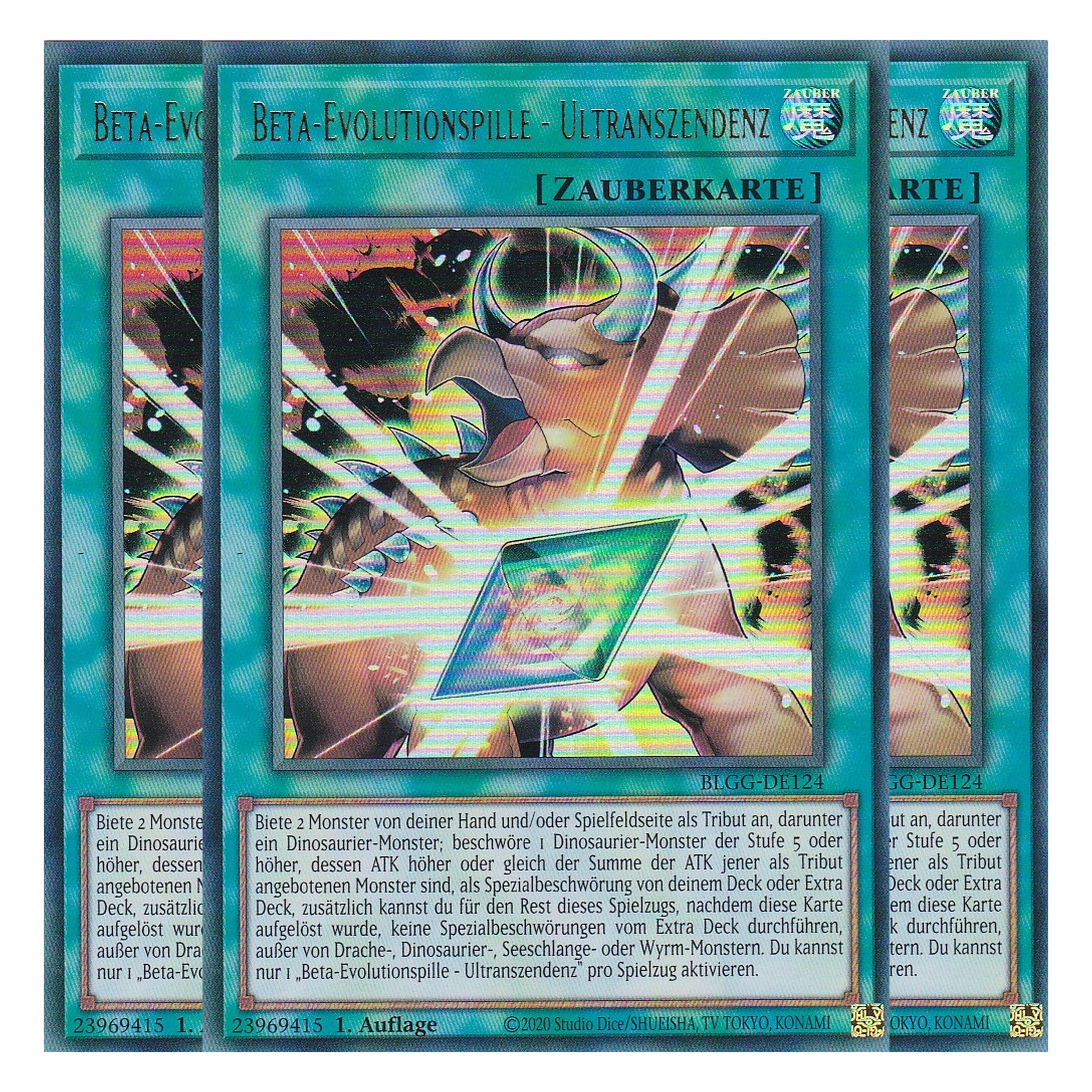 Beta-Evolutionspille - Ultranszendenz - BLGG-DE124 - Ultra Rare - Deutsch - 1. Auflage  - Battles of Legend: Glorious Gallery - Yu-Gi-Oh! - Playset (3 Kopien)