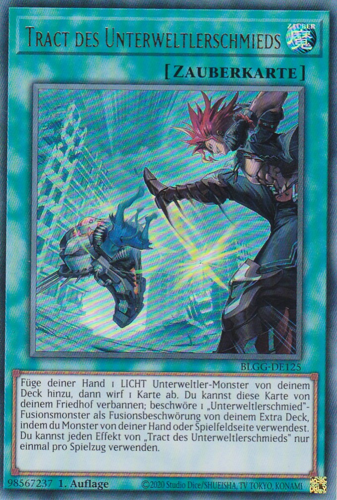 Tract des Unterweltlerschmieds - BLGG-DE125 - Ultra Rare - Deutsch - 1. Auflage - Battles of Legend: Glorious Gallery - Yu-Gi-Oh!