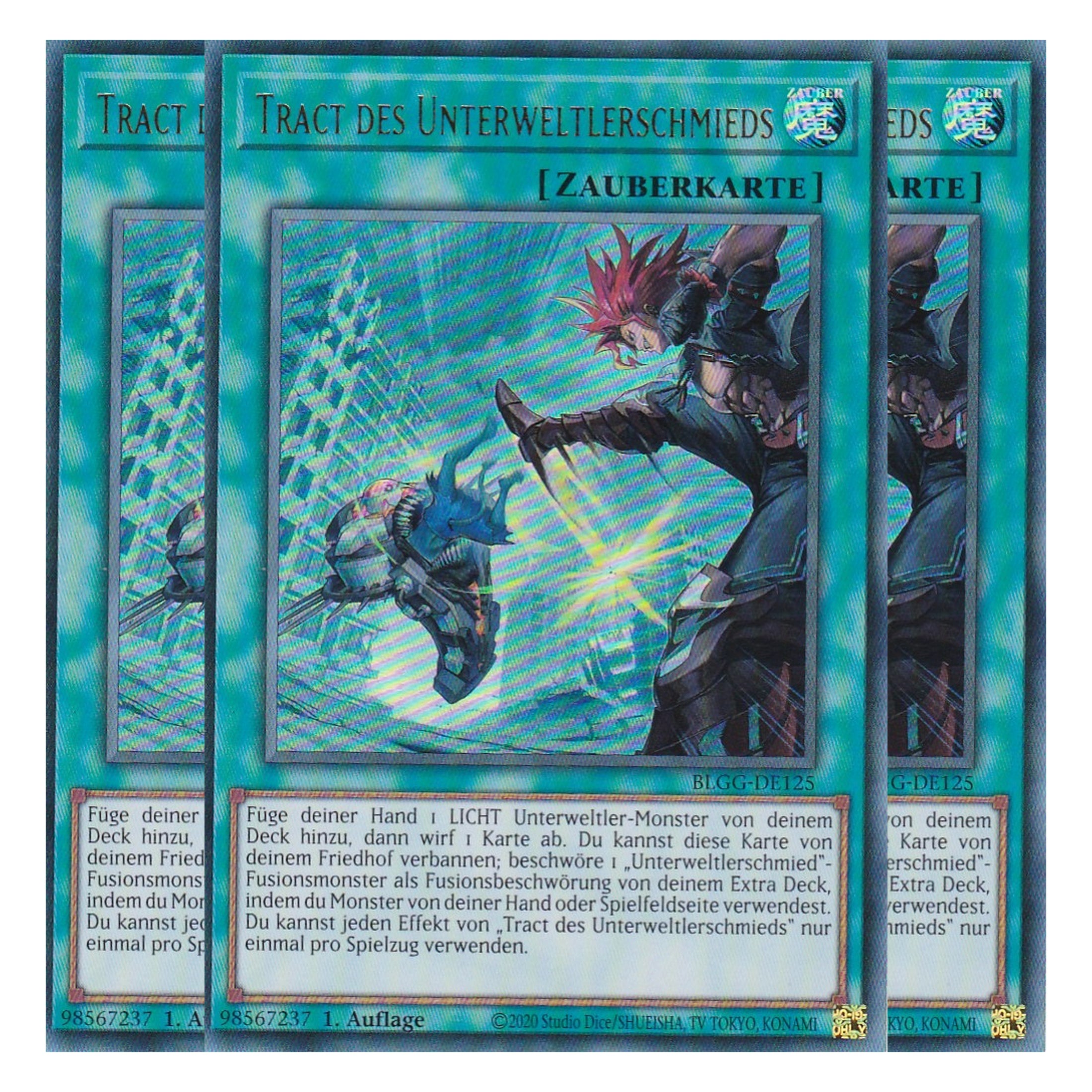 Tract des Unterweltlerschmieds - BLGG-DE125 - Ultra Rare - Deutsch - 1. Auflage  - Battles of Legend: Glorious Gallery - Yu-Gi-Oh! - Playset (3 Kopien)