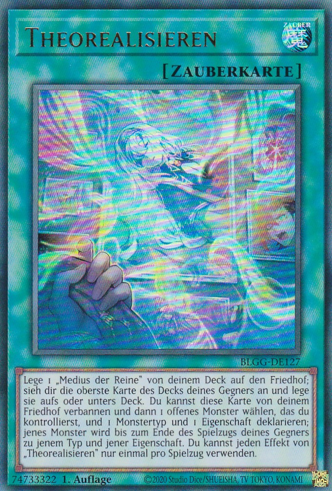 Theorealisieren - BLGG-DE127 - Ultra Rare - Deutsch - 1. Auflage - Battles of Legend: Glorious Gallery - Yu-Gi-Oh!