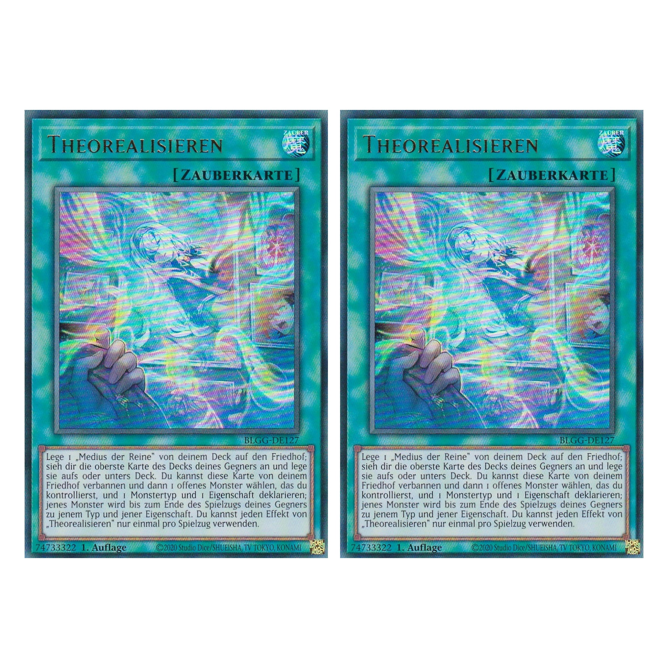 Theorealisieren - BLGG-DE127 - Ultra Rare - Deutsch - 1. Auflage  - Battles of Legend: Glorious Gallery - Yu-Gi-Oh! - Duo Set (2 Stück)