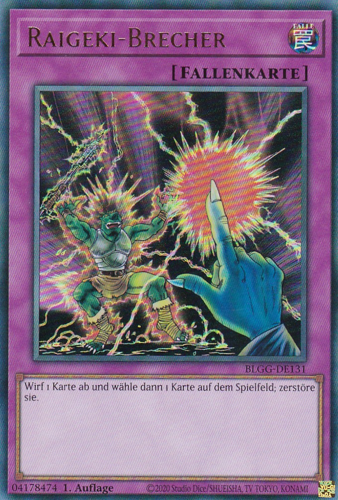 Raigeki-Brecher - BLGG-DE131 - Ultra Rare - Deutsch - 1. Auflage - Battles of Legend: Glorious Gallery - Yu-Gi-Oh!