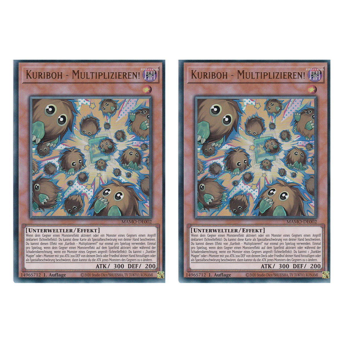 MAMO-DE002 - Kuriboh - Multiplizieren! - Ultra Rare - Deutsch - 1. Auflage - Magnificent Monsters - Duo Set (2 Stück) - Yu-Gi-Oh!