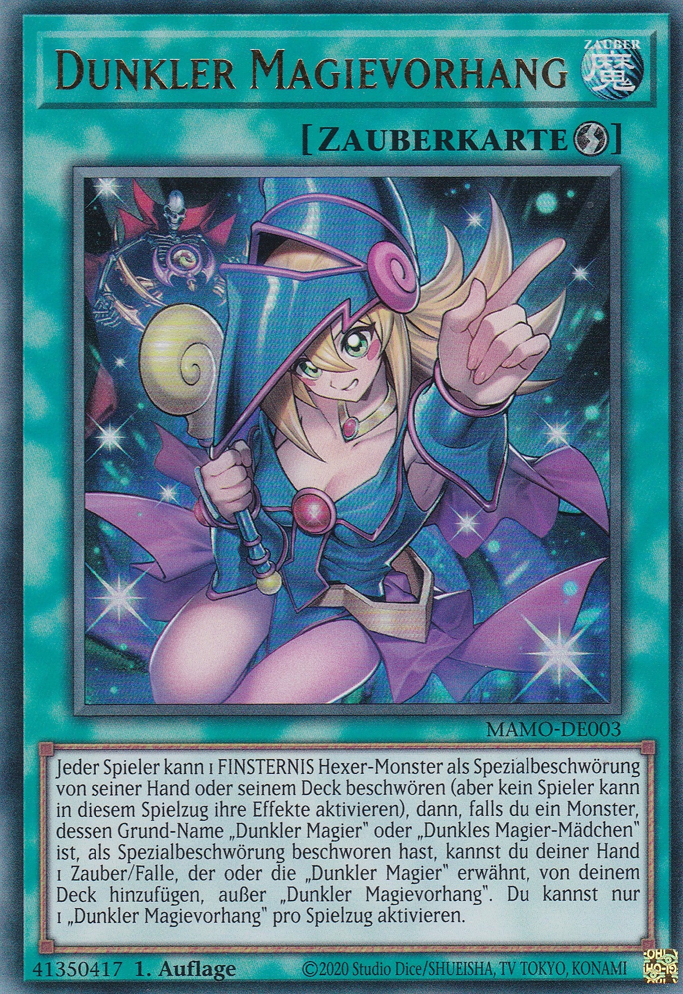 MAMO-DE003 - Dunkler Magievorhang - Ultra Rare - Deutsch - 1. Auflage - Magnificent Monsters - Yu-Gi-Oh!