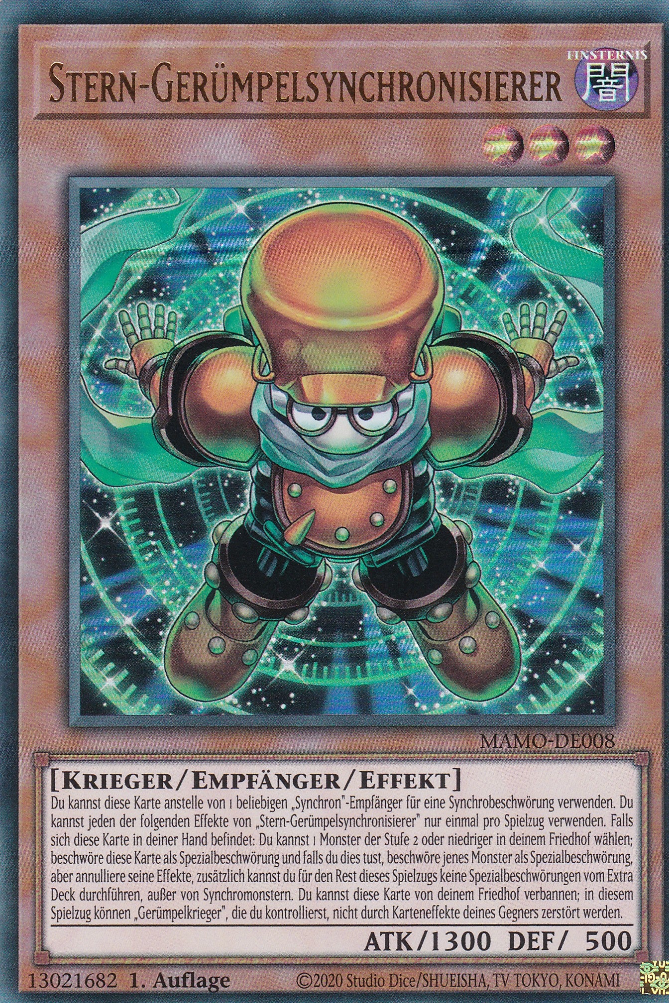 MAMO-DE008 - Stern-Gerümpelsynchronisierer - Ultra Rare - Deutsch - 1. Auflage - Magnificent Monsters - Yu-Gi-Oh!