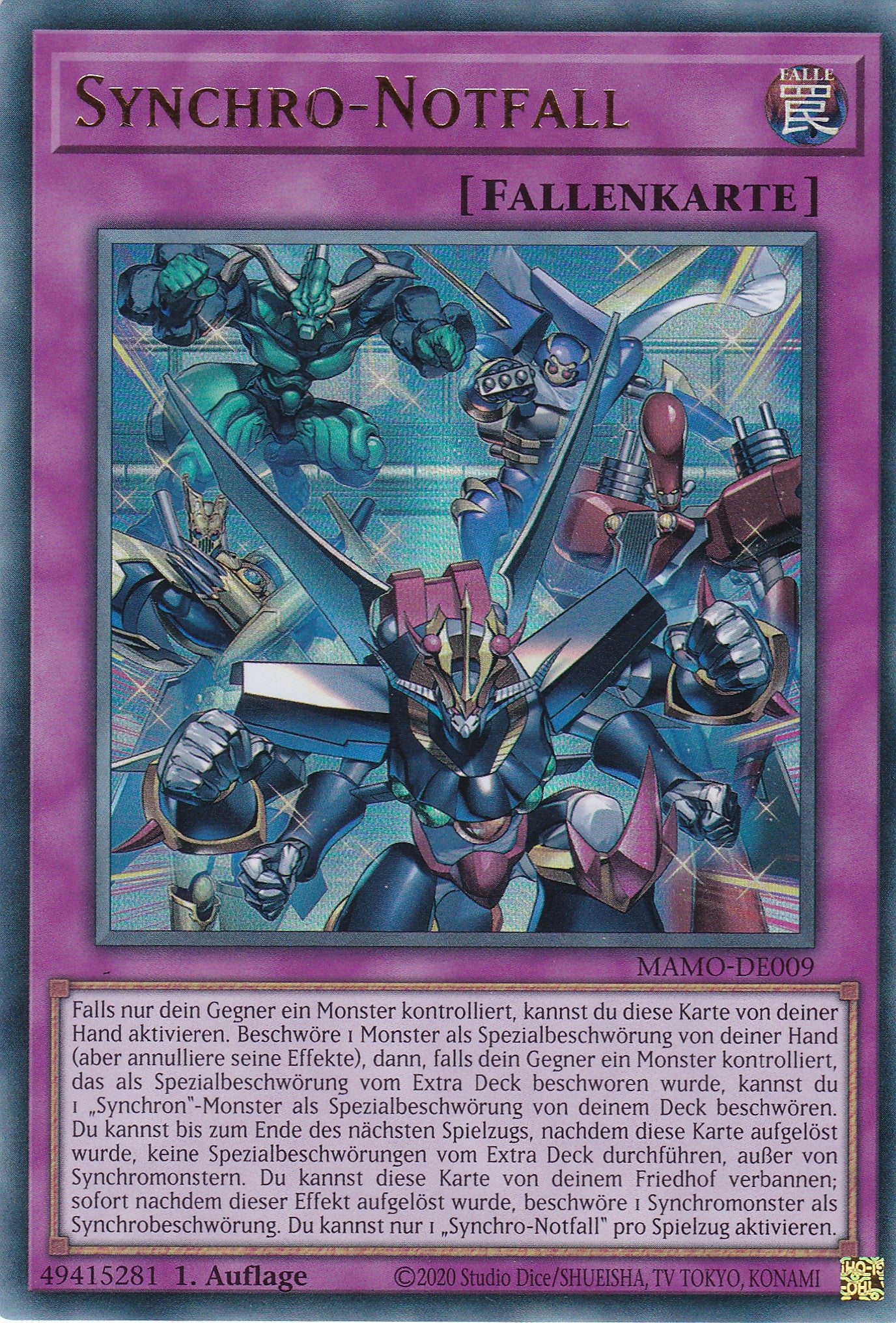 MAMO-DE009 - Synchro-Notfall - Ultra Rare - Deutsch - 1. Auflage - Magnificent Monsters - Yu-Gi-Oh!