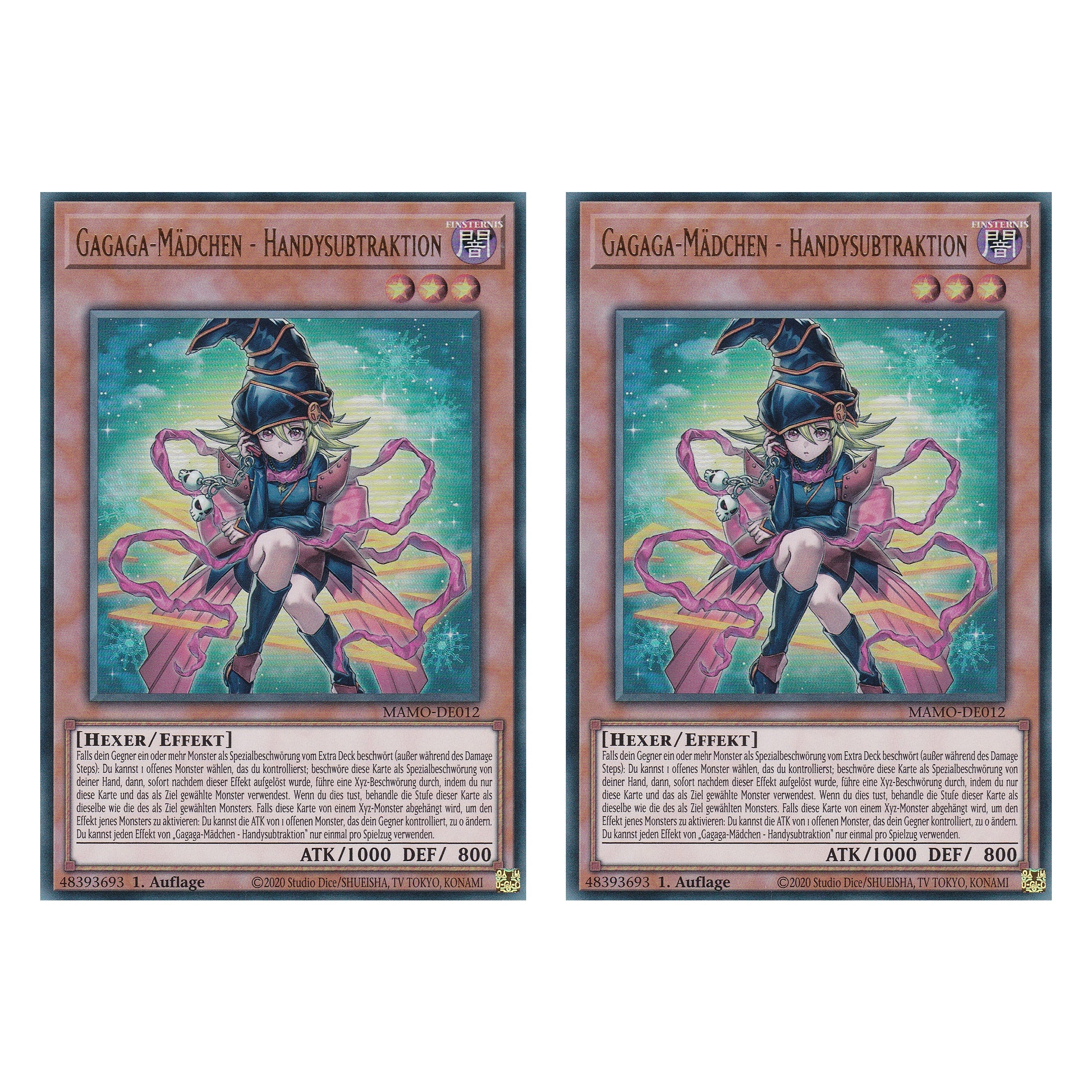 MAMO-DE012 - Gagaga-Mädchen - Handysubtraktion - Ultra Rare - Deutsch - 1. Auflage - Magnificent Monsters - Duo Set (2 Stück) - Yu-Gi-Oh!