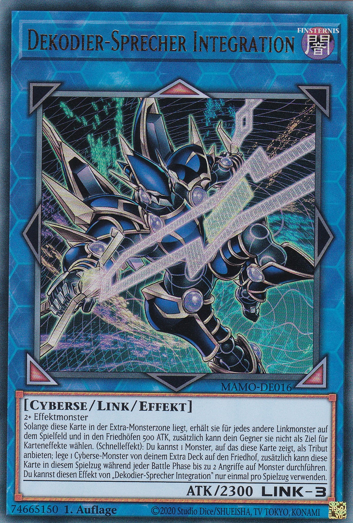 MAMO-DE016 - Dekodier-Sprecher Integration - Ultra Rare - Deutsch - 1. Auflage - Magnificent Monsters - Yu-Gi-Oh!