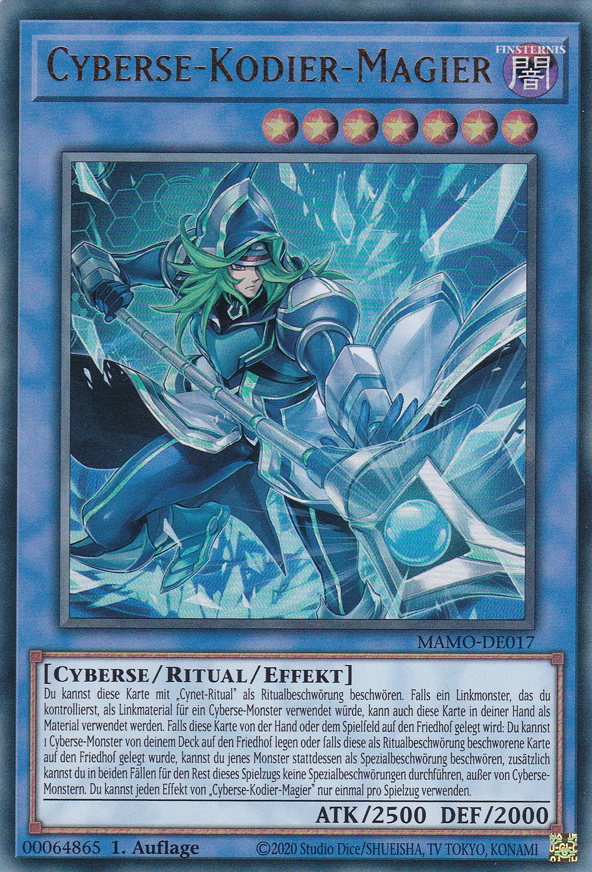 MAMO-DE017 - Cyberse-Kodier-Magier - Ultra Rare - Deutsch - 1. Auflage - Magnificent Monsters - Yu-Gi-Oh!