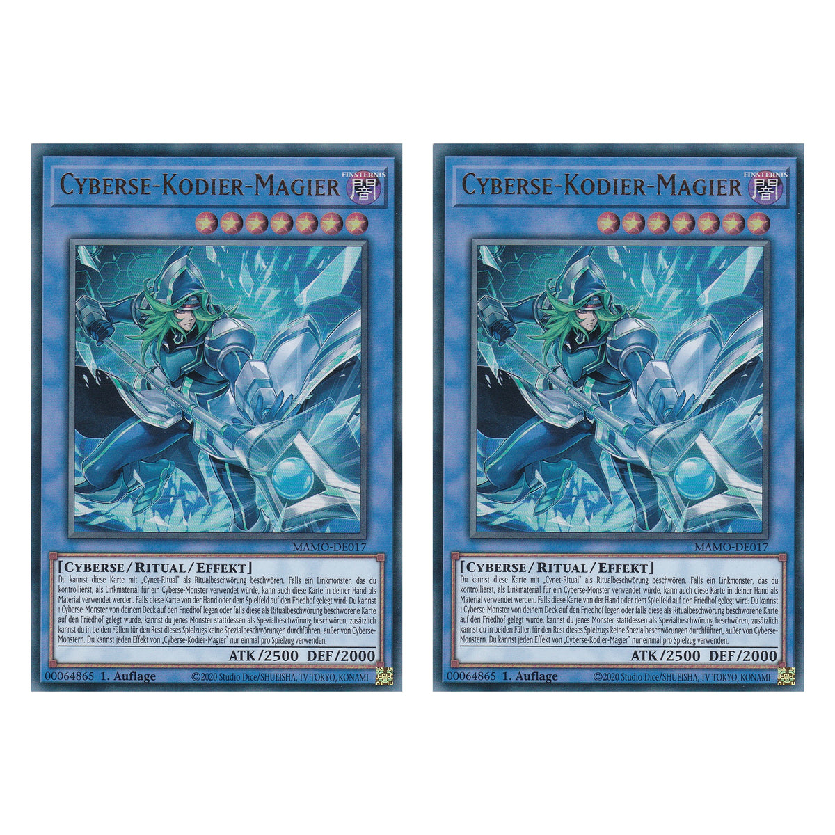 MAMO-DE017 - Cyberse-Kodier-Magier - Ultra Rare - Deutsch - 1. Auflage - Magnificent Monsters - Duo Set (2 Stück) - Yu-Gi-Oh!