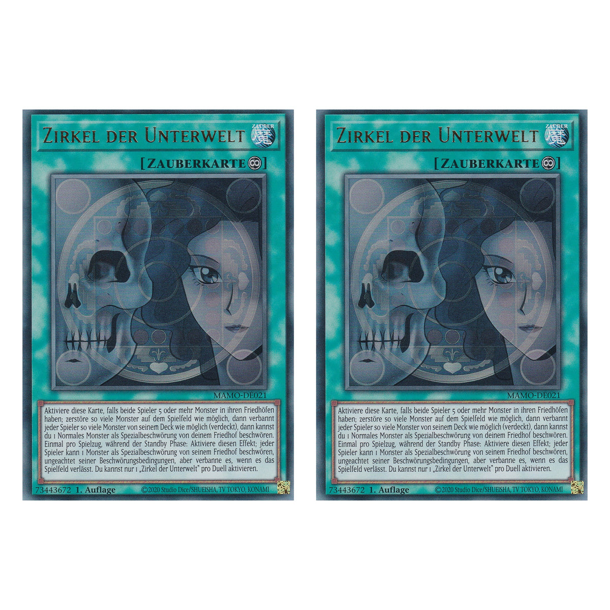 MAMO-DE021 - Zirkel der Unterwelt - Ultra Rare - Deutsch - 1. Auflage - Magnificent Monsters - Duo Set (2 Stück) - Yu-Gi-Oh!