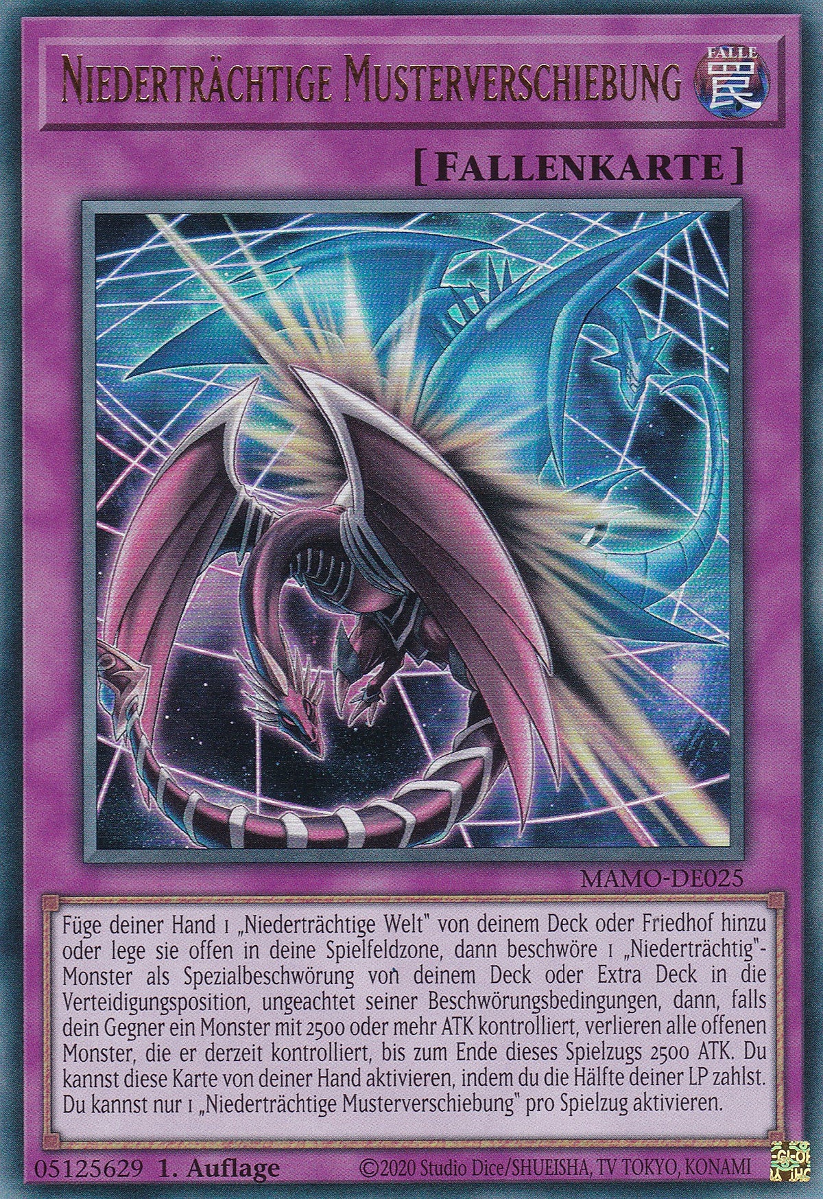 MAMO-DE025 - Niederträchtige Musterverschiebung - Ultra Rare - Deutsch - 1. Auflage - Magnificent Monsters - Yu-Gi-Oh!