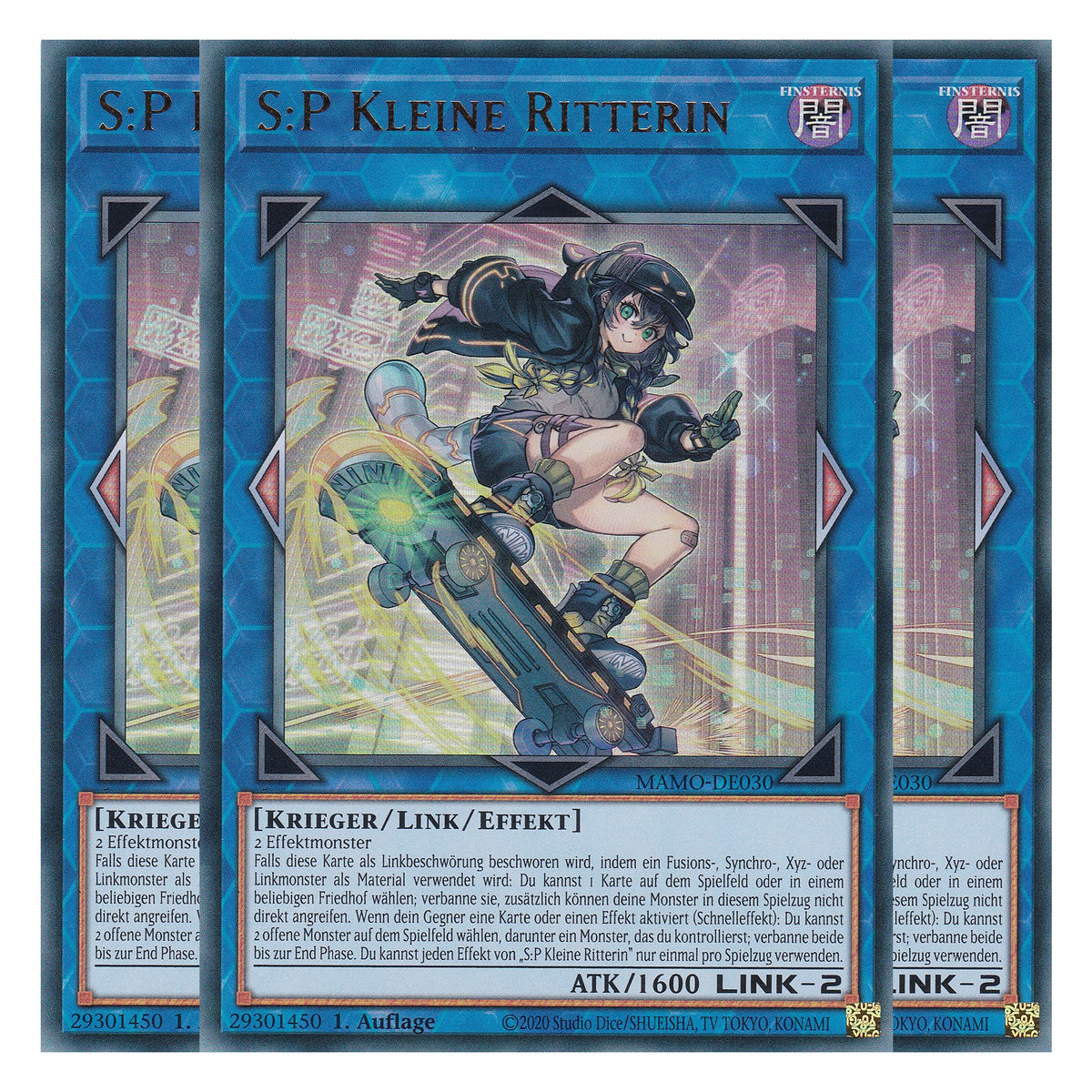 MAMO-DE030 - S:P Kleine Ritterin - Ultra Rare - Deutsch - 1. Auflage - Magnificent Monsters - Playset (3 Kopien) - Yu-Gi-Oh!