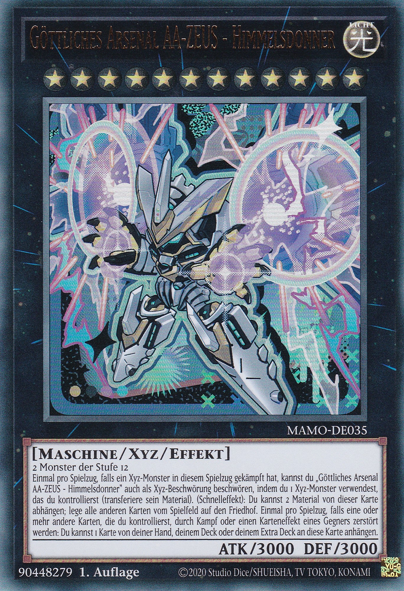 MAMO-DE035 - Göttliches Arsenal AA-ZEUS - Himmelsdonner - Ultra Rare - Deutsch - 1. Auflage - Magnificent Monsters - Yu-Gi-Oh!
