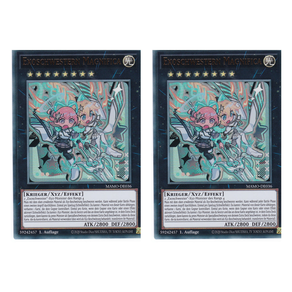 MAMO-DE036 - Exoschwestern Magnifica - Ultra Rare - Deutsch - 1. Auflage - Magnificent Monsters - Duo Set (2 Stück) - Yu-Gi-Oh!