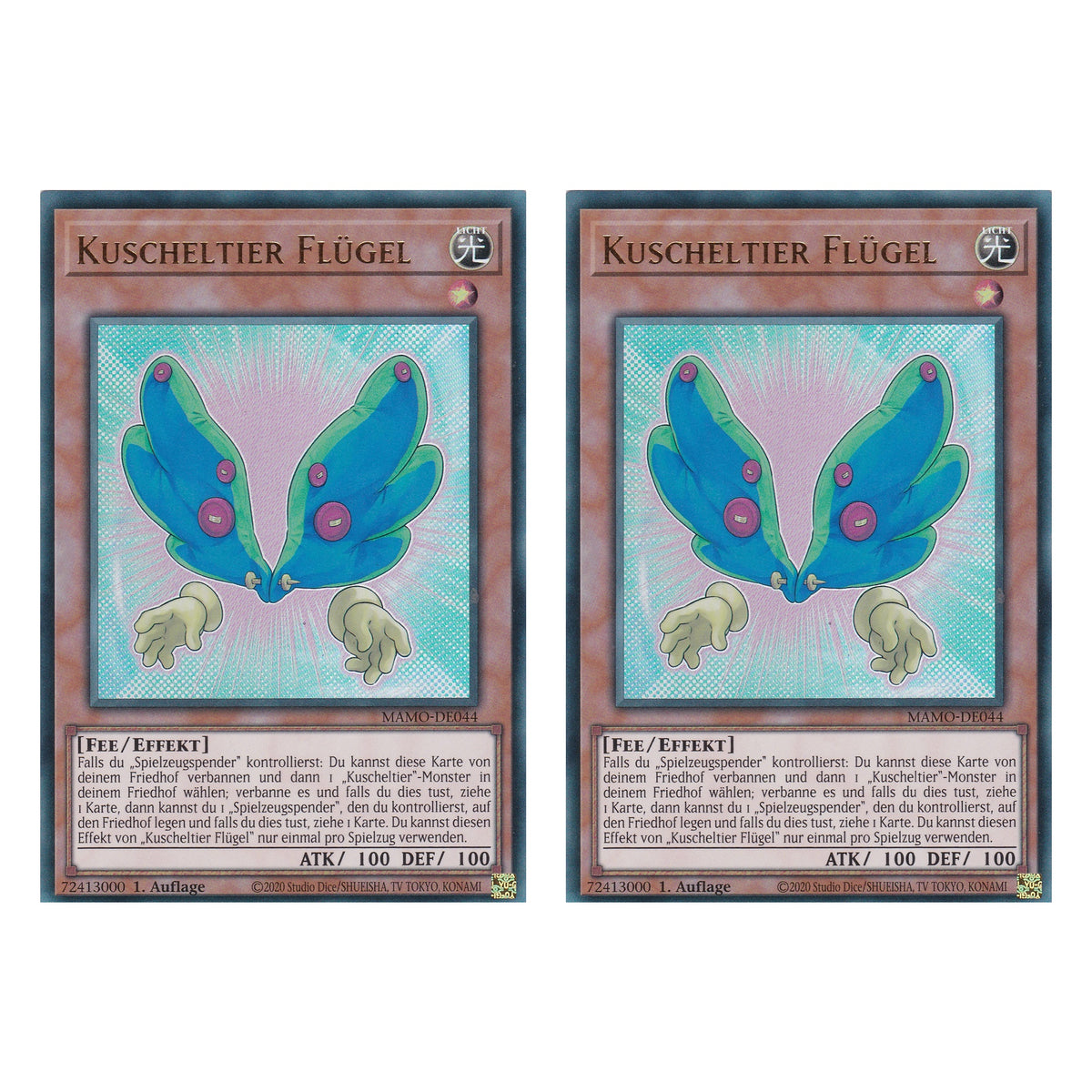 MAMO-DE044 - Kuscheltier Flügel - Ultra Rare - Deutsch - 1. Auflage - Magnificent Monsters - Duo Set (2 Stück) - Yu-Gi-Oh!