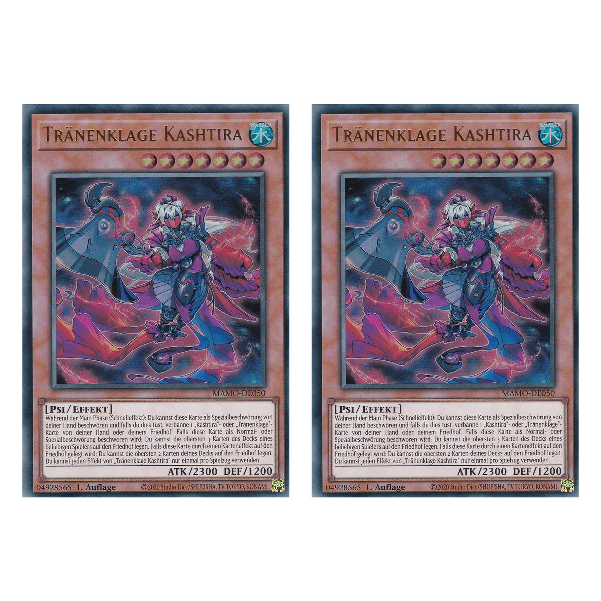 MAMO-DE050 - Tränenklage Kashtira - Ultra Rare - Deutsch - 1. Auflage - Magnificent Monsters - Duo Set (2 Stück) - Yu-Gi-Oh!
