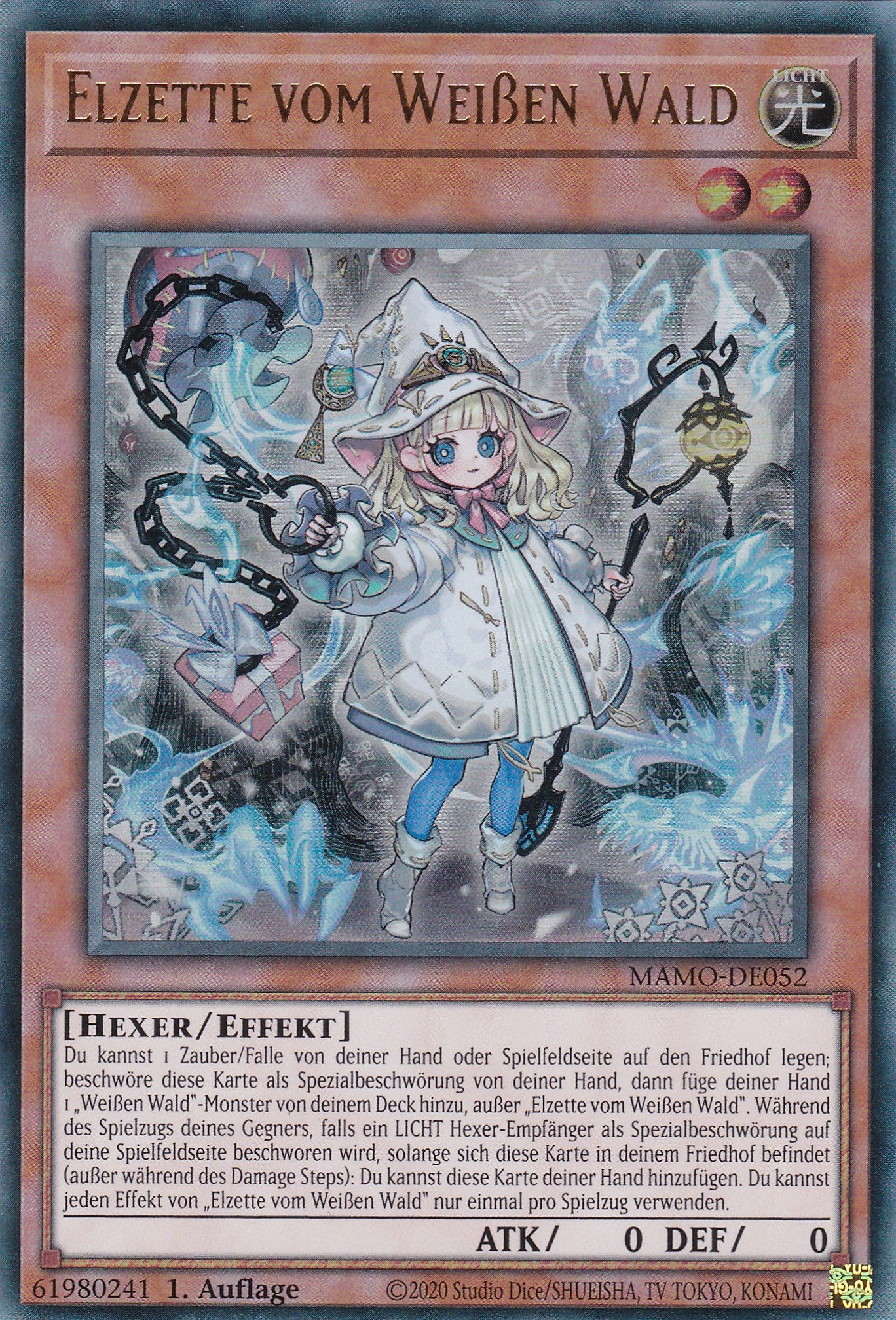 MAMO-DE052 - Elzette vom Weißen Wald - Ultra Rare - Deutsch - 1. Auflage - Magnificent Monsters - Yu-Gi-Oh!