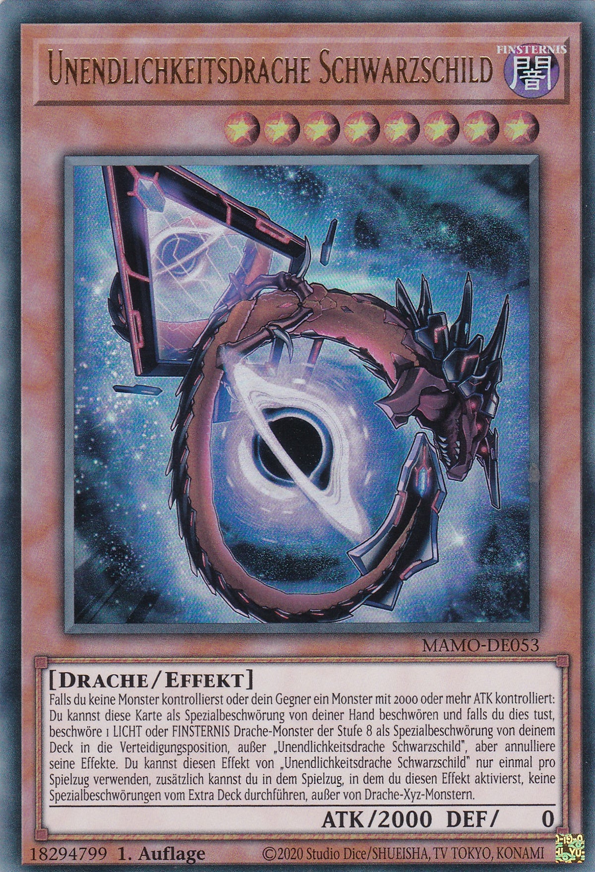 MAMO-DE053 - Unendlichkeitsdrache Schwarzschild - Ultra Rare - Deutsch - 1. Auflage - Magnificent Monsters - Yu-Gi-Oh!