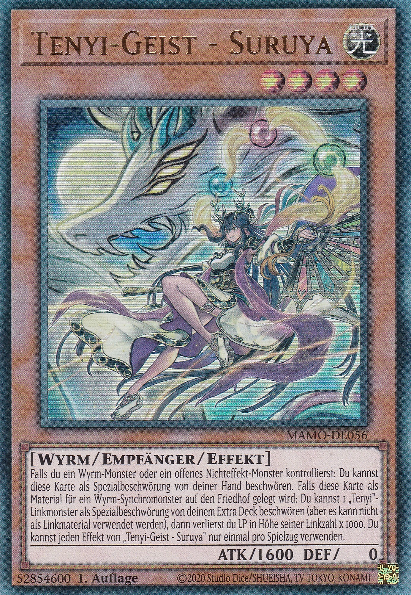 MAMO-DE056 - Tenyi-Geist - Suruya - Ultra Rare - Deutsch - 1. Auflage - Magnificent Monsters - Yu-Gi-Oh!