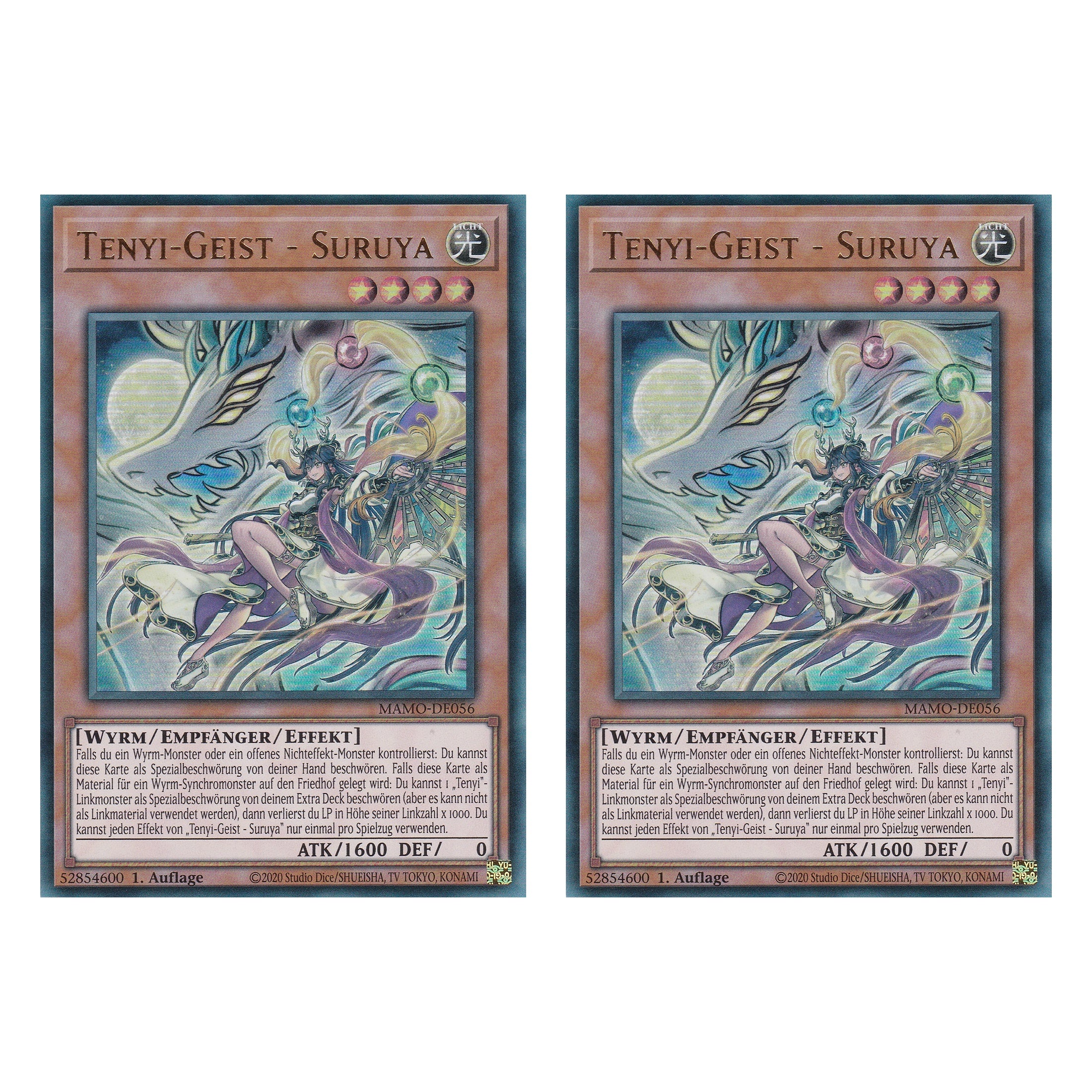 MAMO-DE056 - Tenyi-Geist - Suruya - Ultra Rare - Deutsch - 1. Auflage - Magnificent Monsters - Duo Set (2 Stück) - Yu-Gi-Oh!
