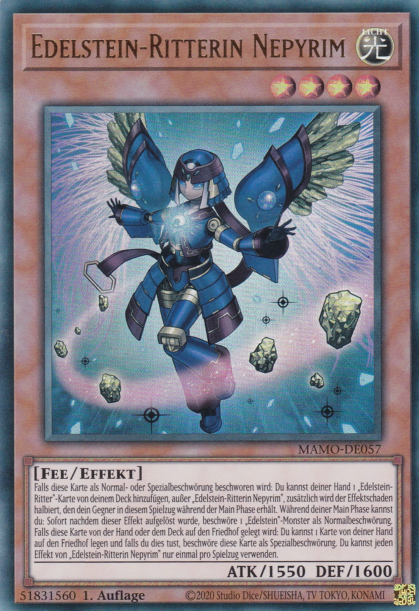 MAMO-DE057 - Edelstein-Ritterin Nepyrim - Ultra Rare - Deutsch - 1. Auflage - Magnificent Monsters - Yu-Gi-Oh!