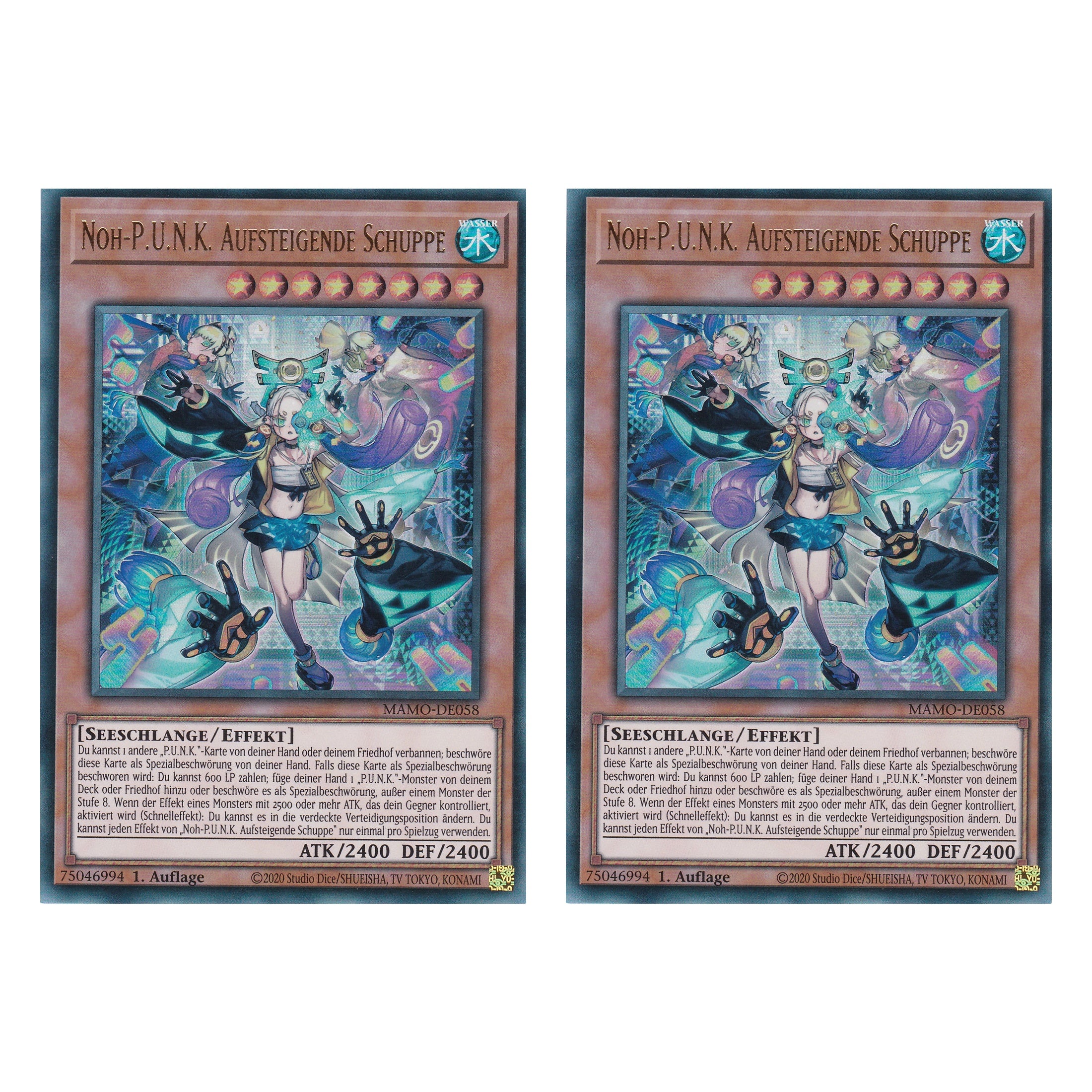 MAMO-DE058 - Noh-P.U.N.K. Aufsteigende Schuppe - Ultra Rare - Deutsch - 1. Auflage - Magnificent Monsters - Duo Set (2 Stück) - Yu-Gi-Oh!