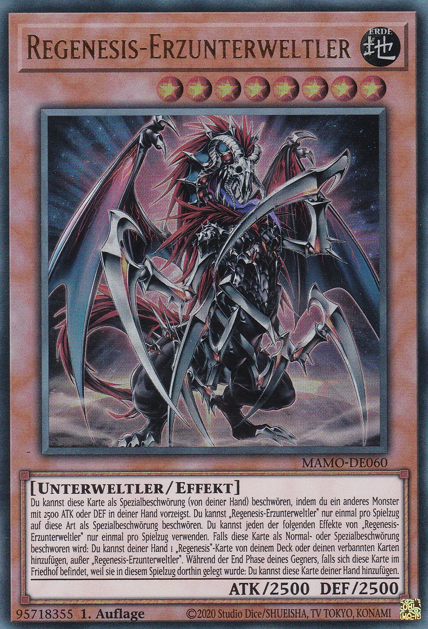 MAMO-DE060 - Regenesis-Erzunterweltler - Ultra Rare - Deutsch - 1. Auflage - Magnificent Monsters - Yu-Gi-Oh!