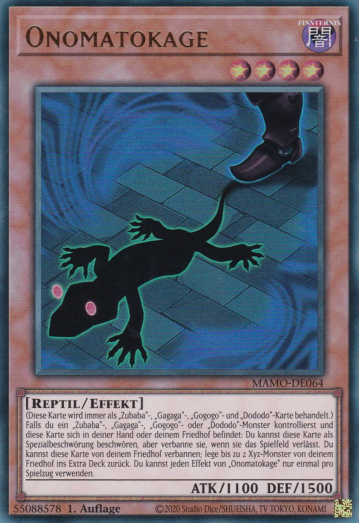 MAMO-DE064 - Onomatokage - Ultra Rare - Deutsch - 1. Auflage - Magnificent Monsters - Yu-Gi-Oh!