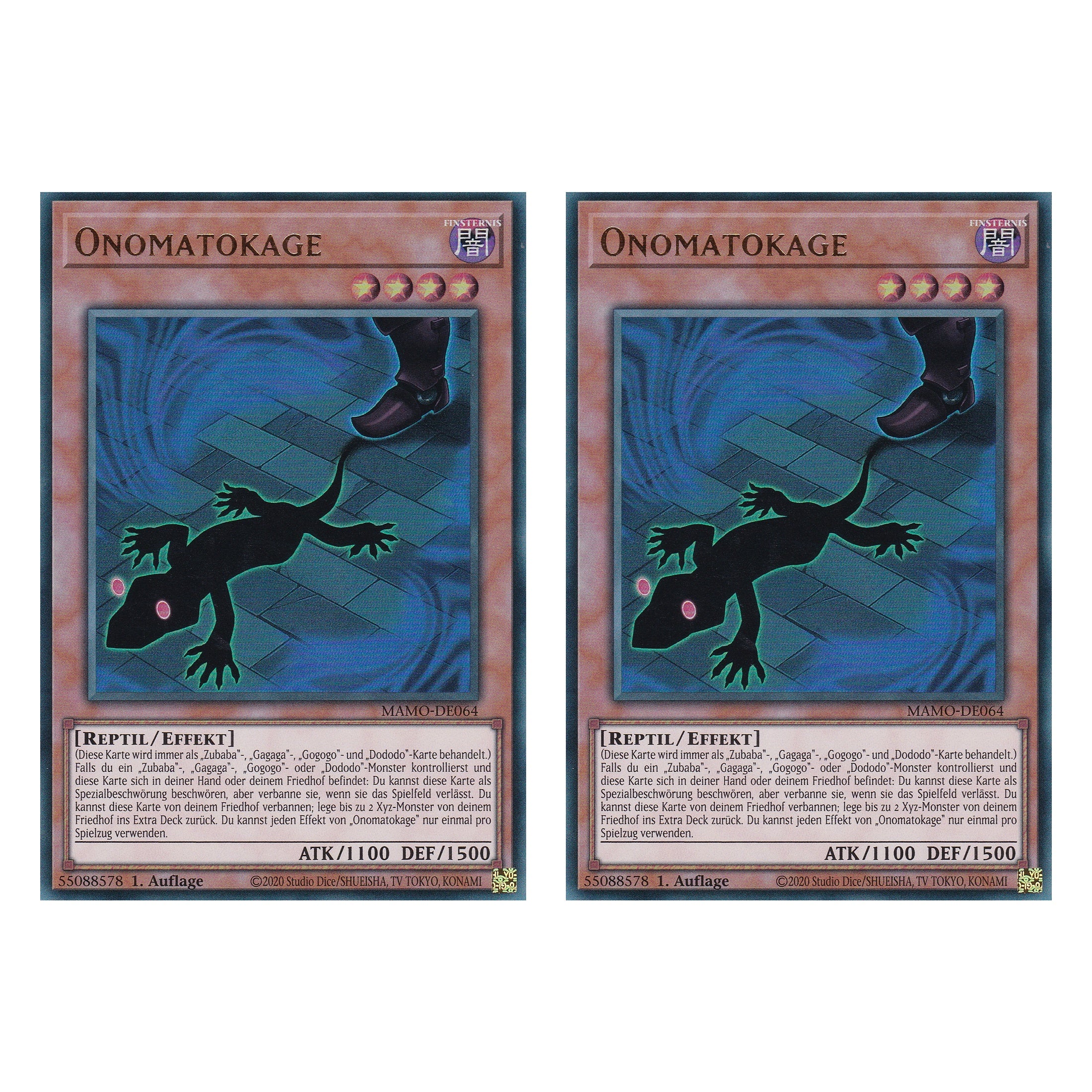 MAMO-DE064 - Onomatokage - Ultra Rare - Deutsch - 1. Auflage - Magnificent Monsters - Duo Set (2 Stück) - Yu-Gi-Oh!