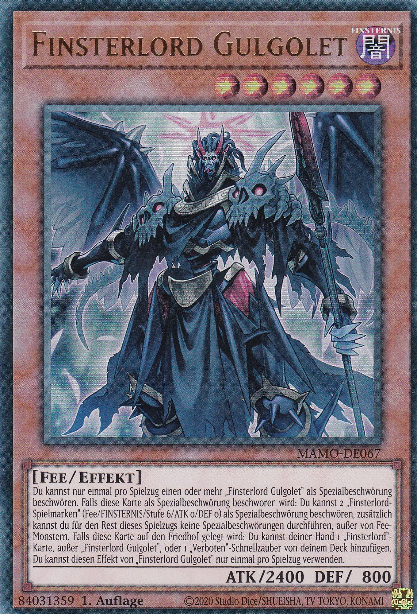MAMO-DE067 - Finsterlord Gulgolet - Ultra Rare - Deutsch - 1. Auflage - Magnificent Monsters - Yu-Gi-Oh!