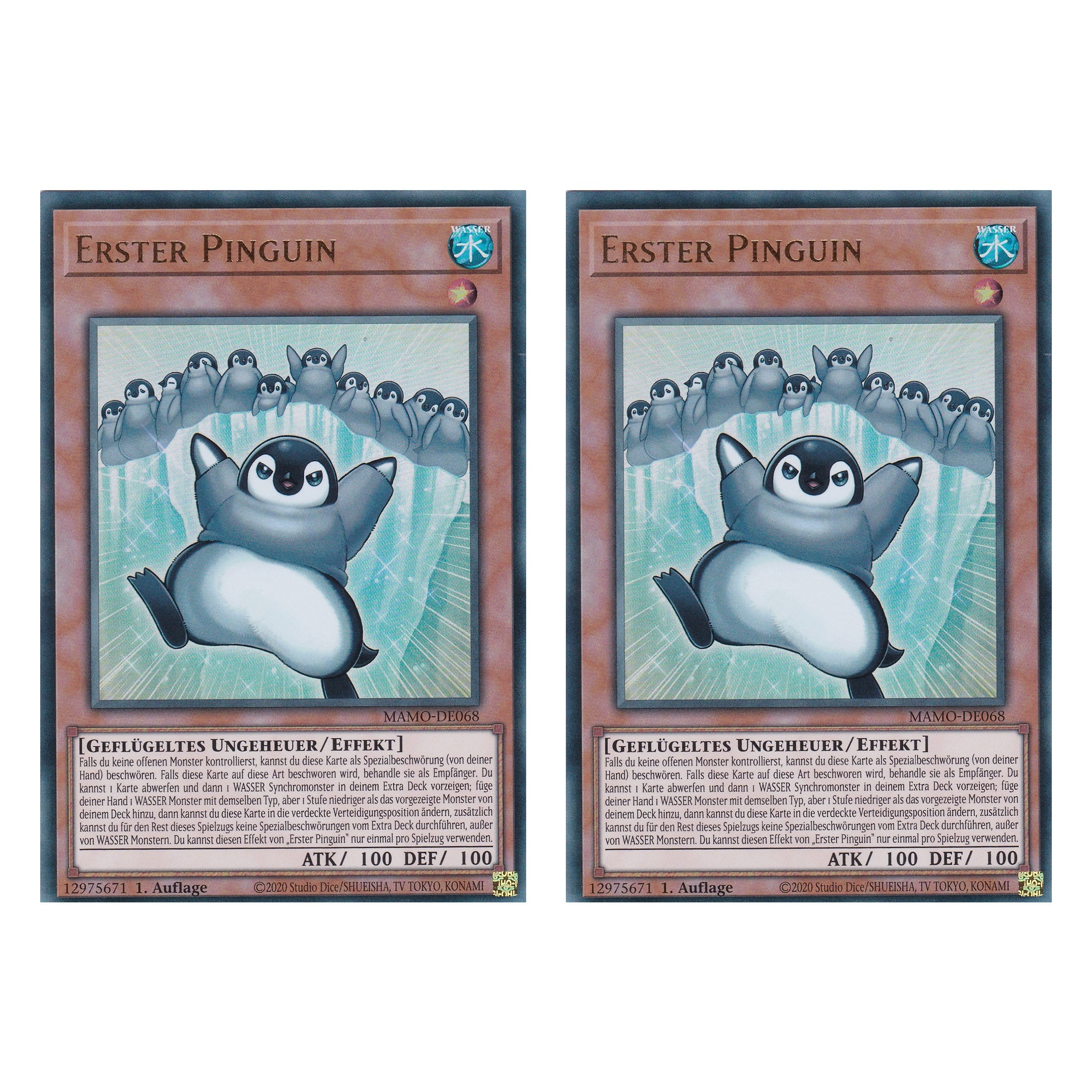 MAMO-DE068 - Erster Pinguin - Ultra Rare - Deutsch - 1. Auflage - Magnificent Monsters - Duo Set (2 Stück) - Yu-Gi-Oh!